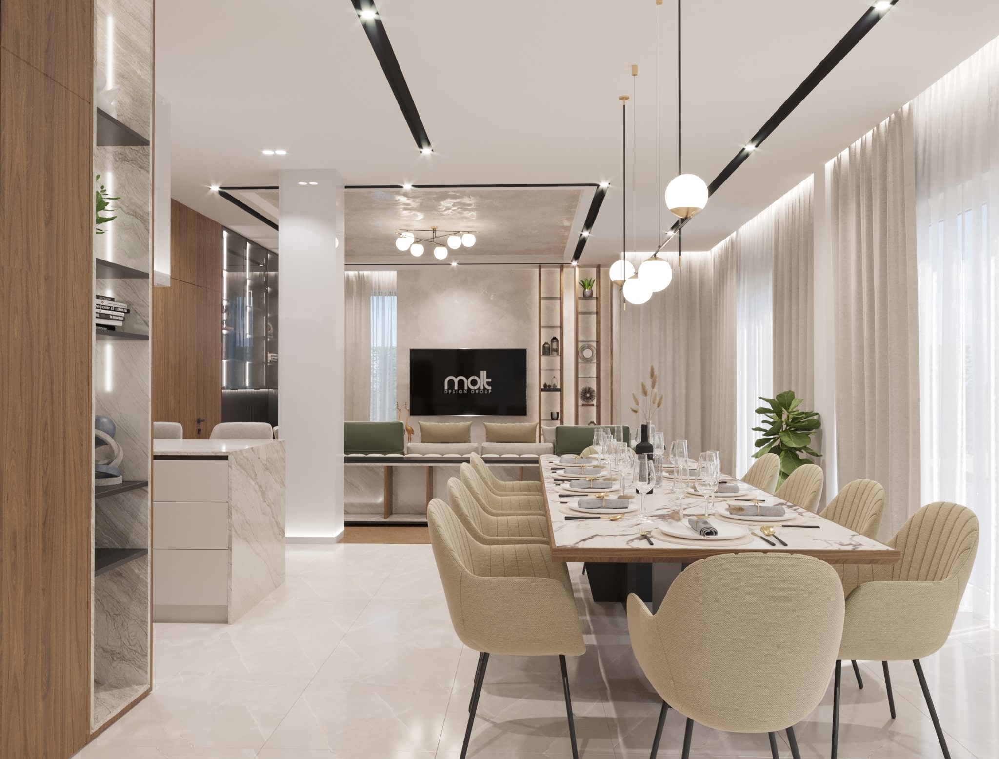 House V2105 | Интериорен Дизайн | Molt Design Group