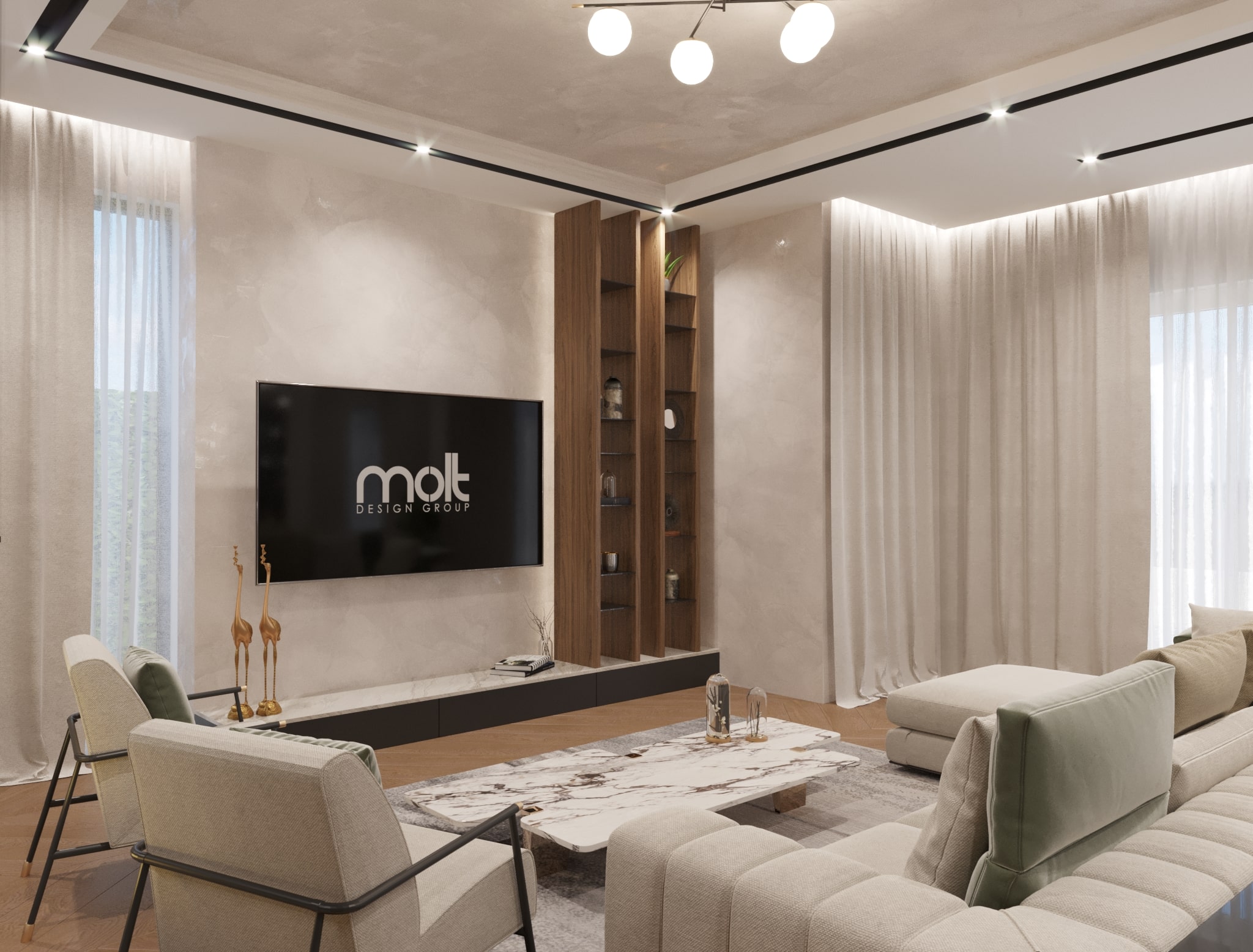 House V2105 | Интериорен Дизайн | Molt Design Group