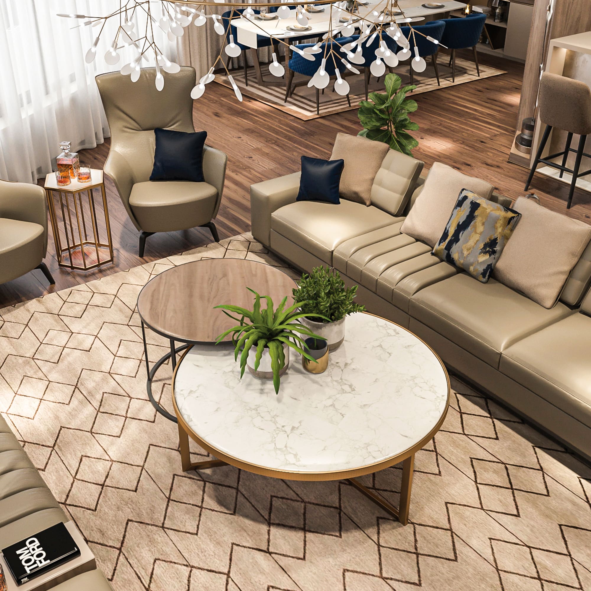 Апартамент F1911 | Living Room | Molt Design Group