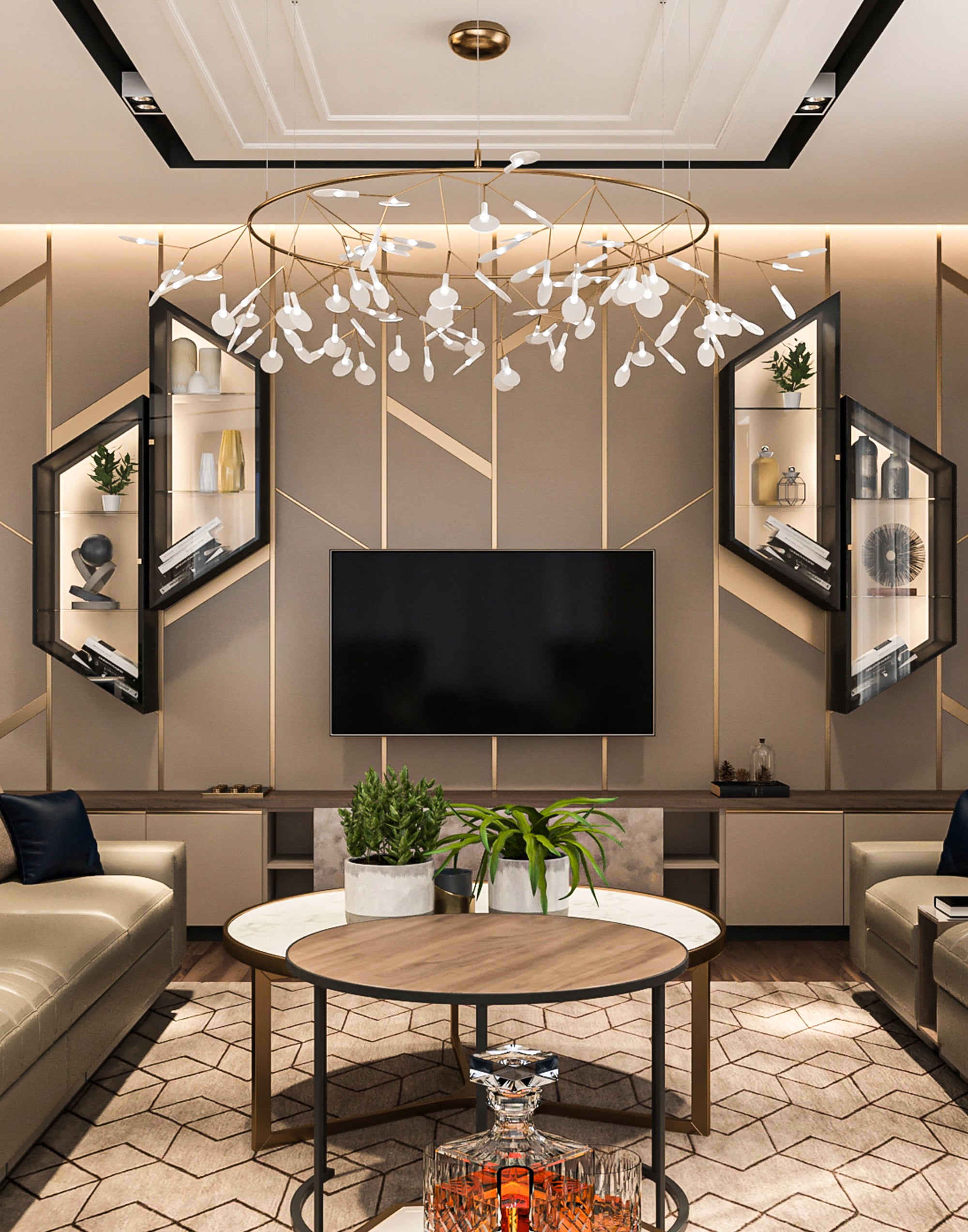 Apartment F1911 LivingRoom 03 | Интериорен дизайн Molt Design Group