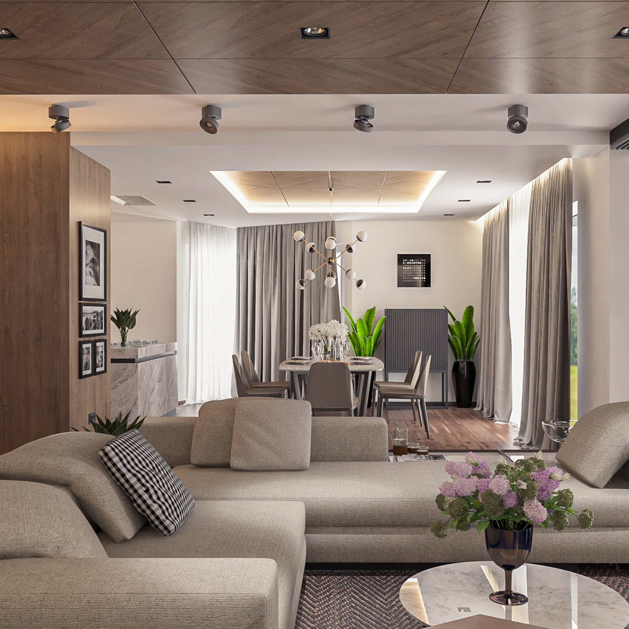 Къща C1719 | Living Room | Molt Design Group