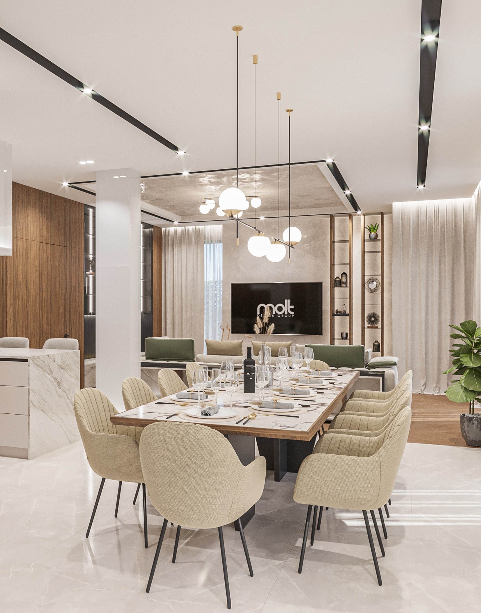 House V2105 | Интериорен Дизайн | Molt Design Group