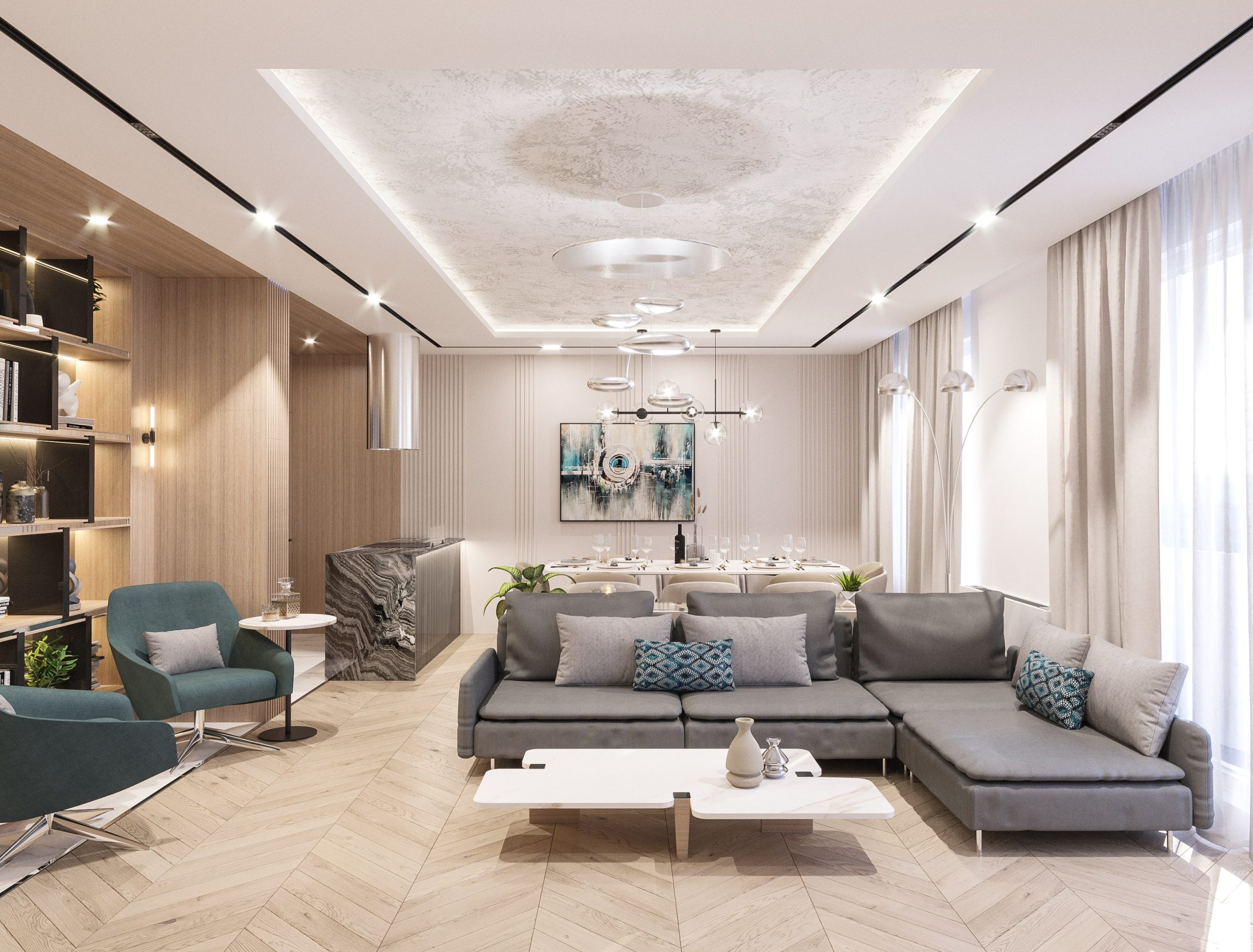 apartment z2018 main interior design scaled | Интериорен дизайн Molt Design Group
