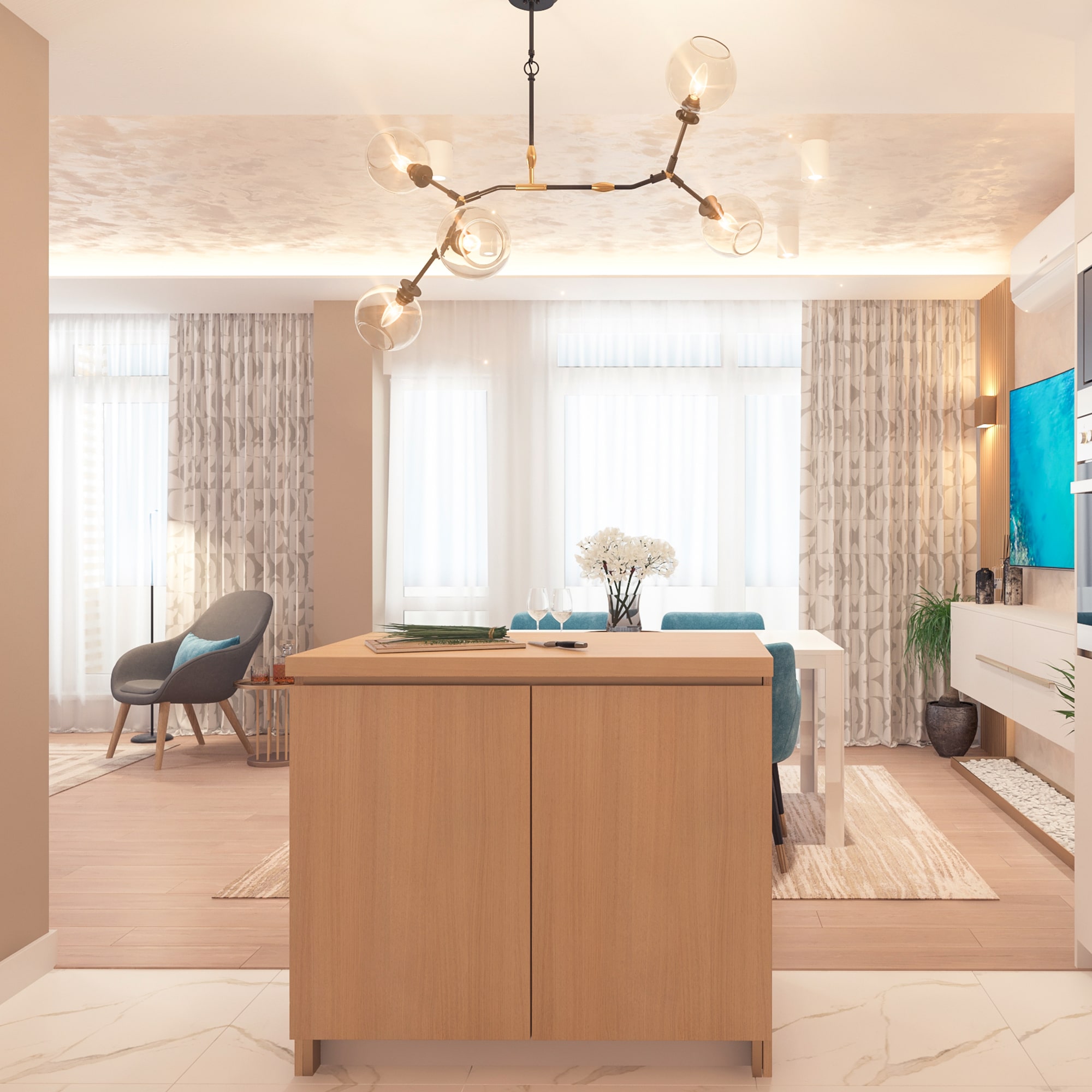 Апартамент AP166 | Интериорен дизайн на апартамент | Molt Design Group